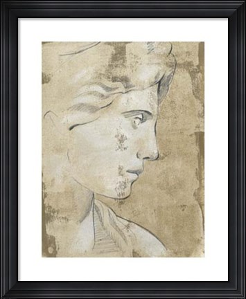 Framed Roman Fresco I Print
