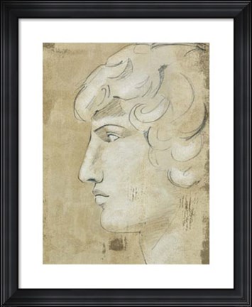 Framed Roman Fresco II Print