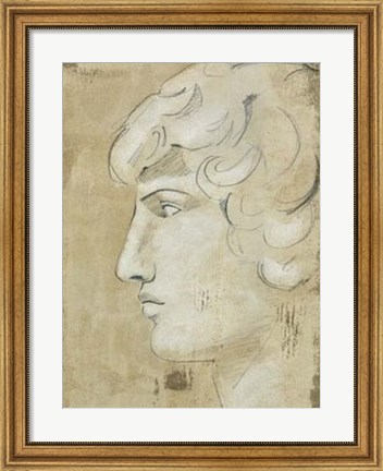 Framed Roman Fresco II Print