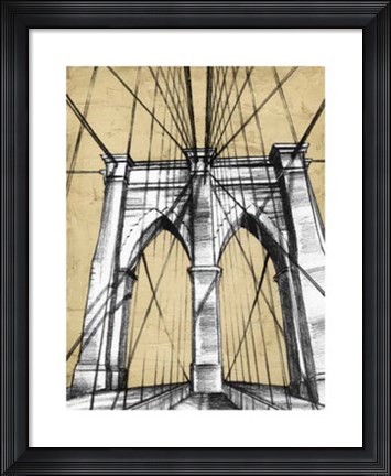 Framed Modern Engineering I Print
