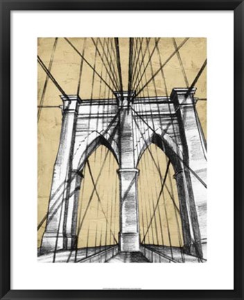 Framed Modern Engineering I Print