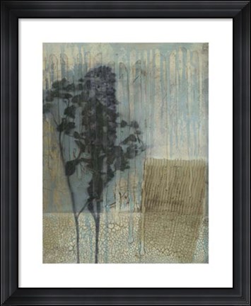 Framed Weathered Floral I Print
