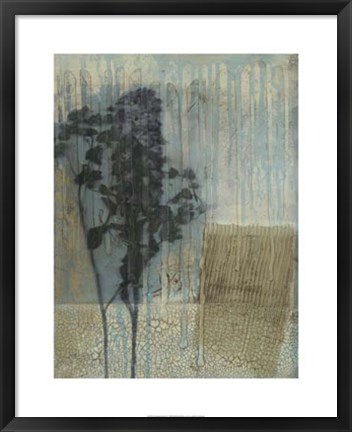 Framed Weathered Floral I Print