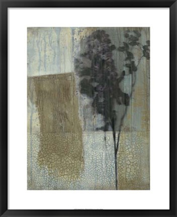 Framed Weathered Floral II Print
