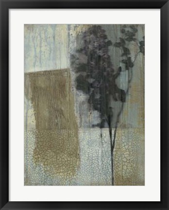 Framed Weathered Floral II Print