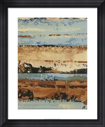 Framed Linear Composition I Print