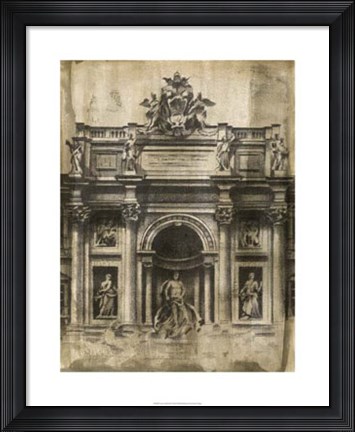 Framed Ancient Ruins II Print