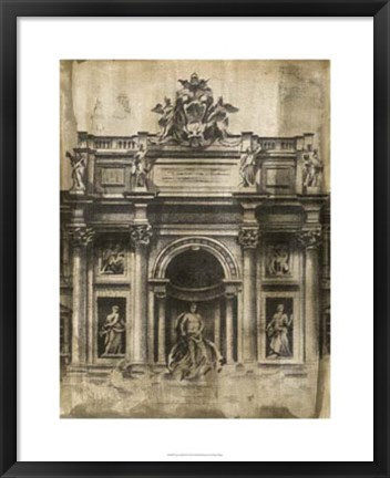 Framed Ancient Ruins II Print