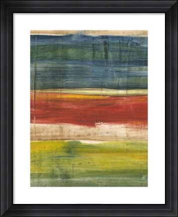 Framed Vibrant Abstract I Print