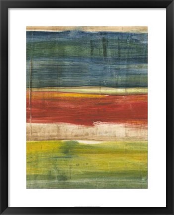 Framed Vibrant Abstract I Print