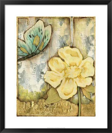 Framed Garden Metamorphosis I Print