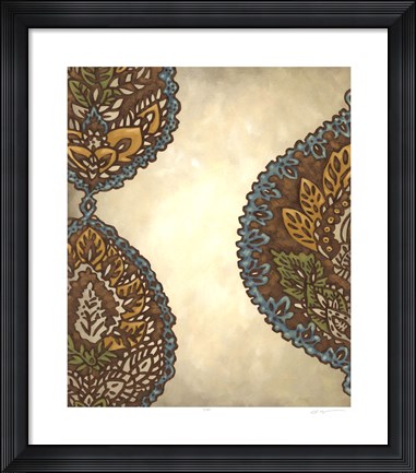 Framed Exotic Ornament I Print