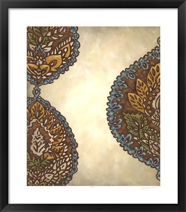 Framed Exotic Ornament I Print