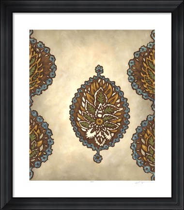 Framed Exotic Ornament II Print