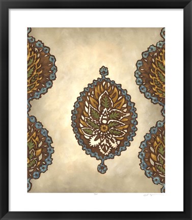 Framed Exotic Ornament II Print