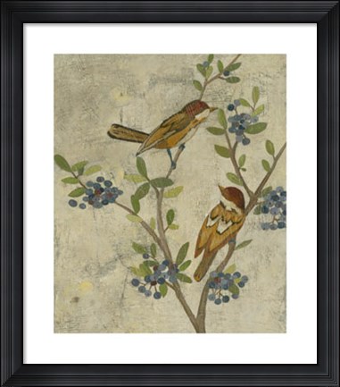 Framed Joyful Garden I Print