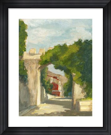 Framed Village Street I Print