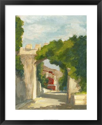 Framed Village Street I Print