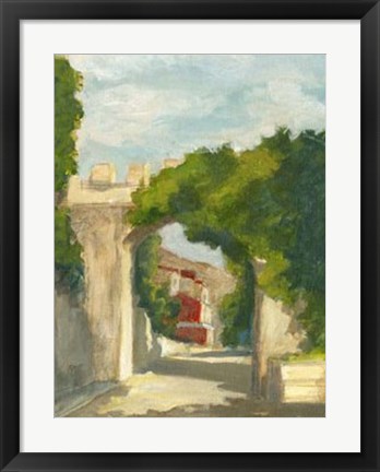 Framed Village Street I Print