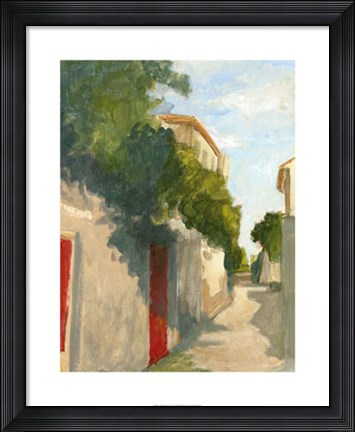 Framed Village Street II Print