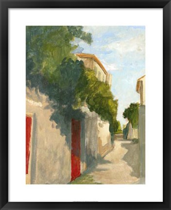 Framed Village Street II Print