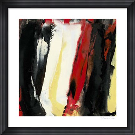 Framed Red Moves In I Print