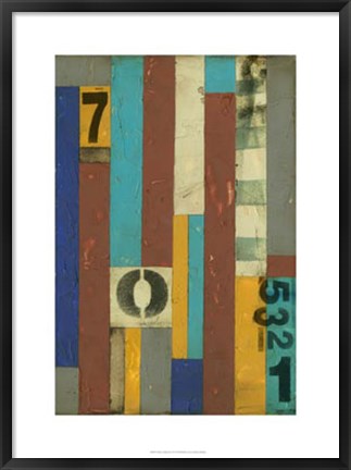 Framed Primary Numbers II Print