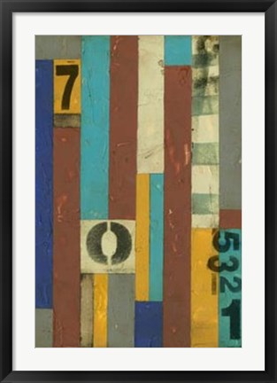 Framed Primary Numbers II Print