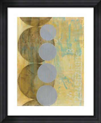 Framed Circles in Circles II Print