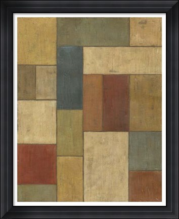 Framed Tiled Abstract I Print