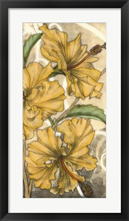 Framed Hibiscus Song II Print