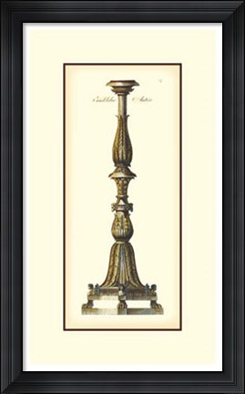 Framed Antique Candlestick II Print