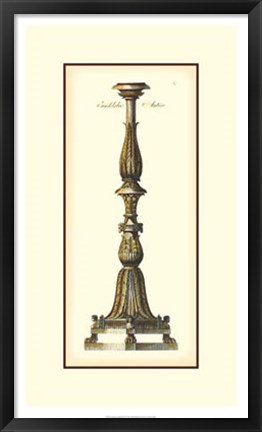 Framed Antique Candlestick II Print