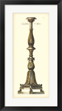 Framed Antique Candlestick II Print