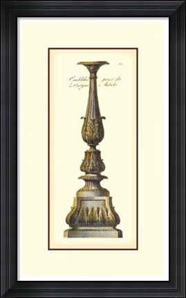 Framed Antique Candlestick IV Print