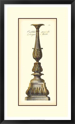 Framed Antique Candlestick IV Print