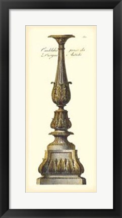 Framed Antique Candlestick IV Print