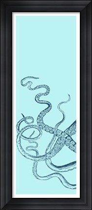 Framed Octopus Triptych I Print