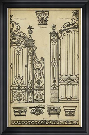 Framed Vintage Gate II Print