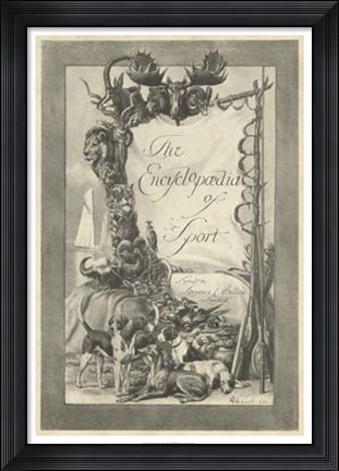 Framed Encyclopedia of Sport Print