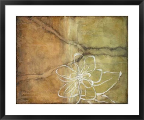 Framed Magnolia Silhouette I Print