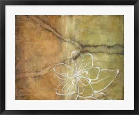 Framed Magnolia Silhouette I Print