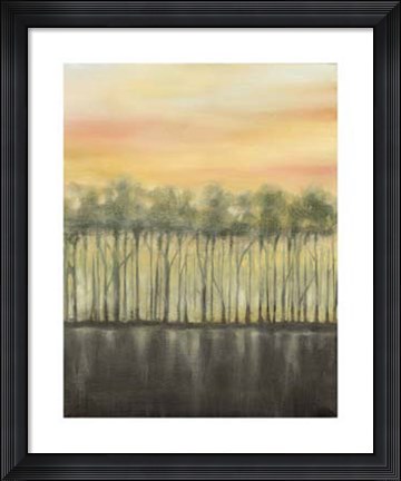 Framed Dusk in Summer Print