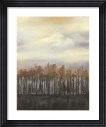 Framed Dusk in Winter Print