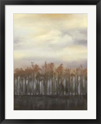 Framed Dusk in Winter Print