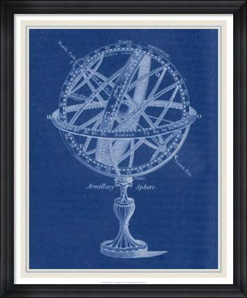 Framed Armillary Sphere I Print