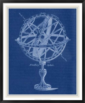 Framed Armillary Sphere I Print