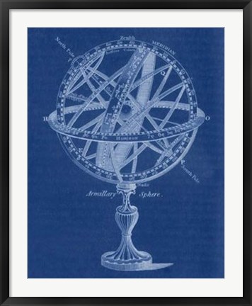 Framed Armillary Sphere I Print