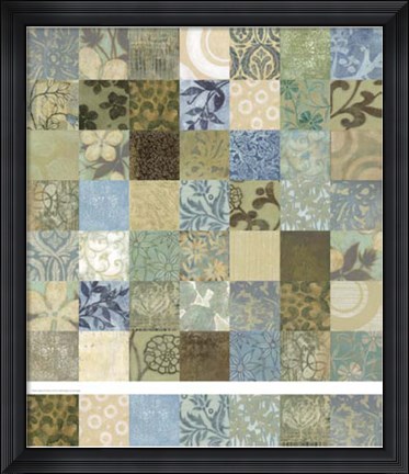 Framed Seabreeze 49-patch Print