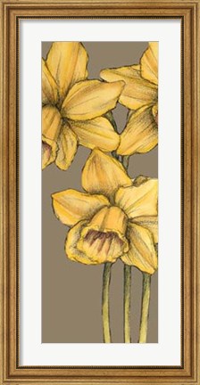 Framed Graphic Flower Panel IV Print